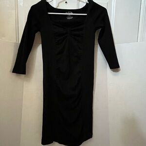 Free People Intimates Black Scoop-Neck Bodycon dress/ slip